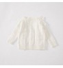 Children Kids Sweater Supplier Autumn Baby Girls Custom Twist V Neck Long Sleeve Button Up Cardigan Cable Knitted Baby Sweater