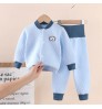 2021 Winter popular cotton-padded suit children's three-layer thermal underwear sets Baby 100% cotton long-sleeved pajamas suit