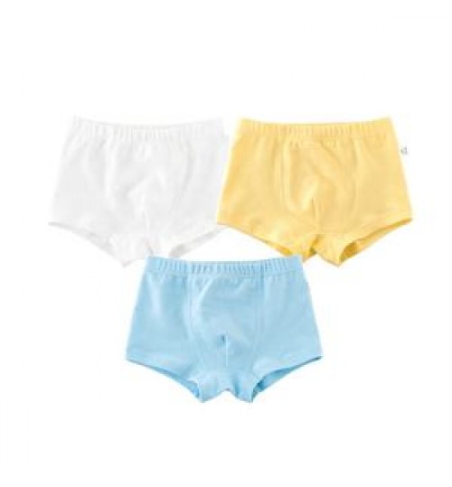 Factory custom wholesale customized plain color organic cotton toddler baby boy underwear