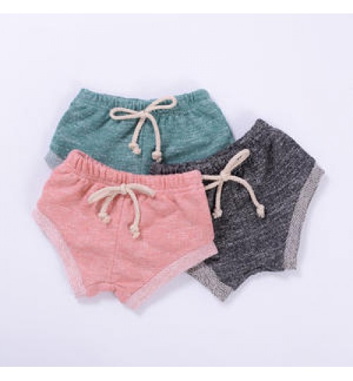Wholesale plain baby shorts bloomers cotton kids underwear models solid color newborn cloth diapers covers