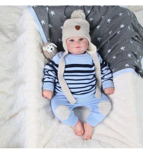 Boys Jacquard Knit Sweater Long Sleeve Round Collar Striped Sweater Baby Cotton Pullover Sweater