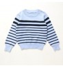Boys Jacquard Knit Sweater Long Sleeve Round Collar Striped Sweater Baby Cotton Pullover Sweater