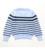 Boys Jacquard Knit Sweater Long Sleeve Round Collar Striped Sweater Baby Cotton Pullover Sweater