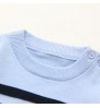 Boys Jacquard Knit Sweater Long Sleeve Round Collar Striped Sweater Baby Cotton Pullover Sweater
