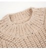 AW22 OEM Custom Boy Girls Baby Knitted Sweaters Children Jumper Warm Chunky Knit Ruffle Baby Sweater