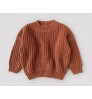 Factory Custom Winter 100% Cotton Chunky Warm Toddler Unisex Baby Crewneck Knit Baby Sweater