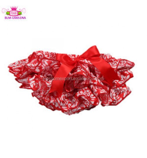 2022 High quality infant toddler satin shorts panties wholesale baby bloomers fashion kids ruffle underwear