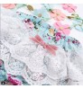 Wholesale Baby Vintage Printed Bloomer Ruffle Lace Trims Flower Short Bloomers Baby Girls Underwear