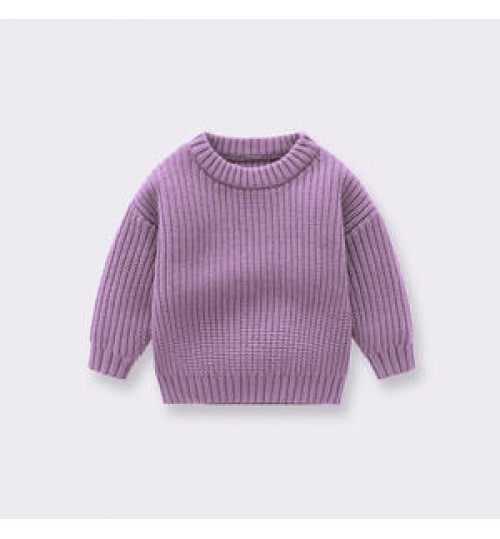2022 Hot Sale Custom Chunky Knit Oversized Knitted Newborn Baby Jumper Sweater Kids Pullover Baby Sweaters