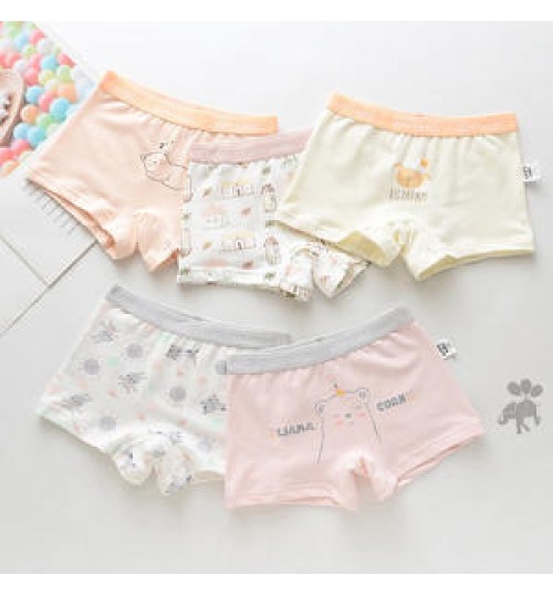 5pcs per set Washable soft touch underwear, girls baby high quality cotton kids baby underwear girls panties underwear