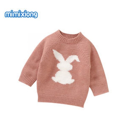 New Arrival Baby Sweaters Newborn Boys Knitwear Lovely Bunny Baby Girl Pullover Autumn Winter Kids Clothing
