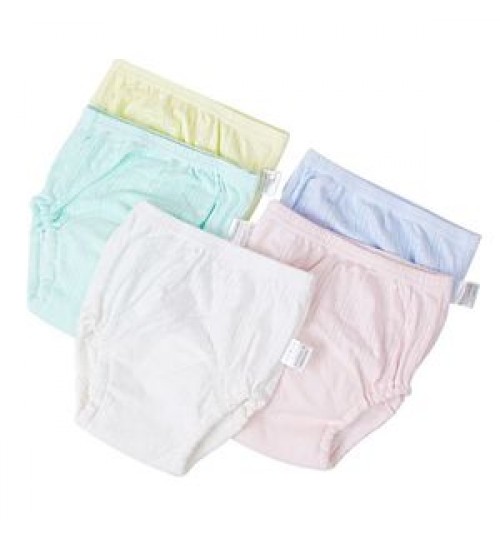 OEM/ODM eco-friendly infant toddler organic 100% cotton short pants undies custom walking training baby underwear