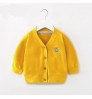 2021 Autumn New Embroidery Baby Cardigan Sweater Coats Soft Comfortable Baby Blue Knitted Sweater