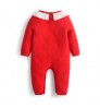 Baby Girl One Piece Sweaters Newborn Red Knitted Rompers with Hats Blanket Infant Knitwear Cotton Knit Jumpsuit In stock