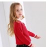 Wholesale Custom V Neck 100% Organic Cotton Winter Red Soft Cable Knitted Baby Boys' Sweaters