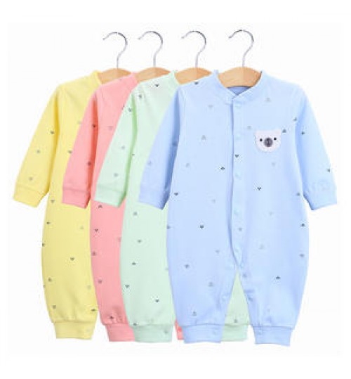 Spring Autumn Boy Girls Baby Clothes Cotton Underwear Jumpsuits Baby Rompers Pajamas