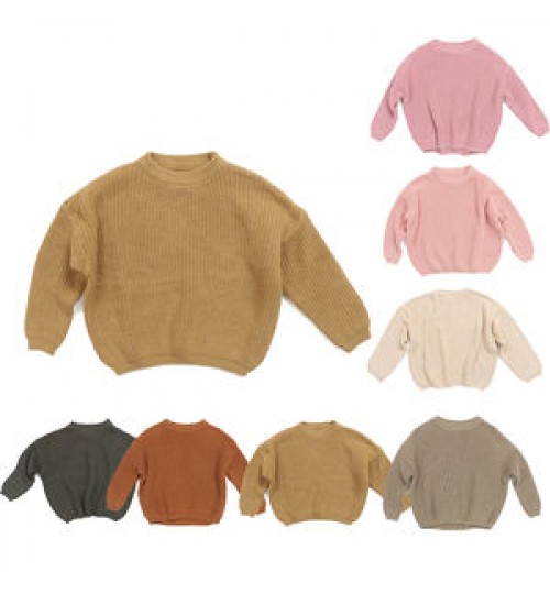 Baby Sweaters Children Winter jumper Clothes jumpers Cotton jersey knit Clothes Cotton Chunky Knitted Newborn Baby