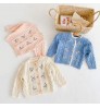 Children Baby Sweater collar Knitted Cardigan Jacket Baby Sweater Coat Girls Cardigan Autumn Winter Sweaters