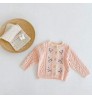 Children Baby Sweater collar Knitted Cardigan Jacket Baby Sweater Coat Girls Cardigan Autumn Winter Sweaters