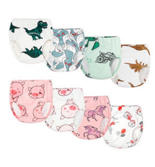 Baby Potty Toilet Training Pants Nappies Cartoon Boys Girls Underwear for Toddler Cotton Panties Reusable Diapers Cover