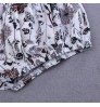 Vintage flower print girls organic kids baby underwear breathable