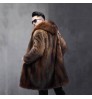 Men l mink fur coat autumn spring winter casual fur clothes overcoat