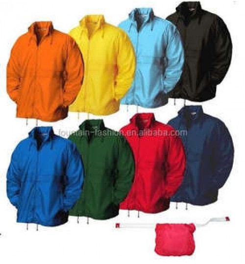promotion packable windbreaker lightweight raincoat foldable jacket