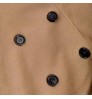 Custom Latest design high quality men's long woollen trench overcoat winter coat wool men coat with button