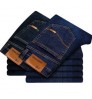 Wholesale Fashion Middle Waist Stretch Casual Jeans Custom Man Cotton Straight Leg Jeans Plus Size Men's Elastic Jeans