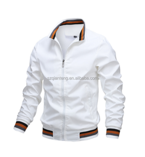 Custom Plus Size Fashion Men's Jackets Casual Waterproof Blank Golf Lightweight Windbreaker Bomber Jacket For Men