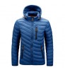 Men's jacket Hooded Outwear Mid-Long Parka Coats Men Jackets Winter Cotton Padded Warm Coat Trench