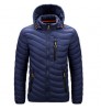 Men's jacket Hooded Outwear Mid-Long Parka Coats Men Jackets Winter Cotton Padded Warm Coat Trench