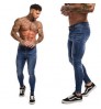 Supplier of international brands---Custom Made tapered stacked jeans men slim fit pants tapered men jeans trouser