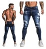 Supplier of international brands---Custom Made tapered stacked jeans men slim fit pants tapered men jeans trouser