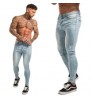 Supplier of international brands---Custom Made tapered stacked jeans men slim fit pants tapered men jeans trouser
