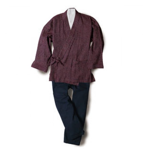 Custom coton fashion shirt set men's has a special weave to express a net pattern