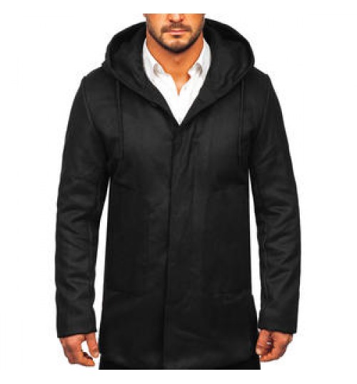 Fashion New Winter Long Coats Mens Casual Woolen Jacket Turn Collar Long Mens Overcoats Business Wool Trench Coats Men