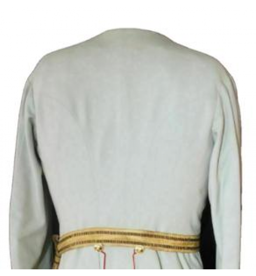 men's white military coat