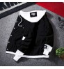 Custom Jacket Men's Self-cultivation Street Windbreaker Lapel Hoodie Autumn Wash Coat Hole Beggar Outfit Hip-hop Bomber Jacket