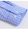 Men's Shirts Shirts Men's Plaid Casual Oxford Shirts Pocket With Embroidered Logo Regular-fit Long Sleeve Button Down Work Shirts Custom