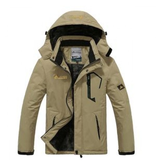 Winter Warm Windproof Windbreaker Mens Thick Big Tall Jacket Coat Outdoor Hooded Parka Plus Size Men's Jacket