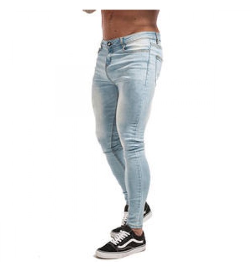 Latest Mens Skinny Jeans Super Skinny Jeans Men Non Ripped Stretch Denim Pants Customized