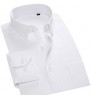 Dress Shirt For Men Solid Color Fabric White Shirt Custom Design Long Sleeve Men's Business Shirts