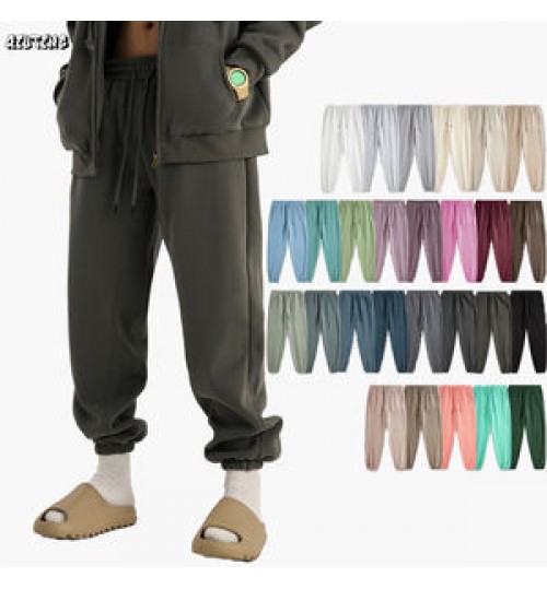 Qiuting custom sportswear sweatpants Trousers toothbrush embroidery cotton sports sweat track pants plus size jogger men's pants