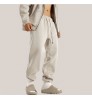 Qiuting custom sportswear sweatpants Trousers toothbrush embroidery cotton sports sweat track pants plus size jogger men's pants