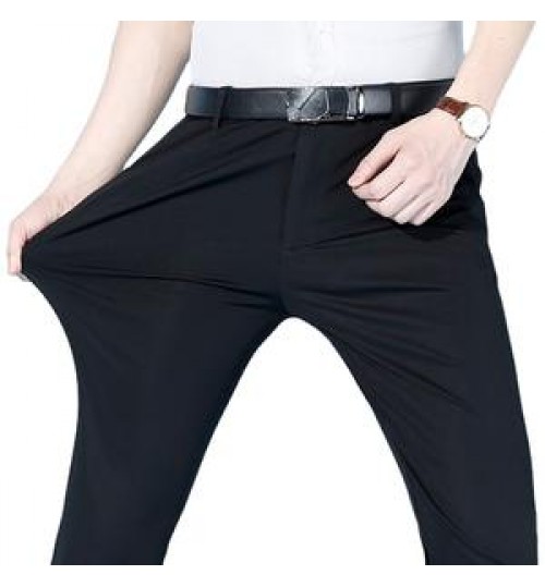 Men's business trousers casual pants thin pants stretch straight suit trousers