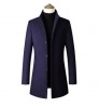 Autumn and Winter Woolen Custom Jacket Mens Casual Jackets Men's Plus Size Windbreaker Long Coat