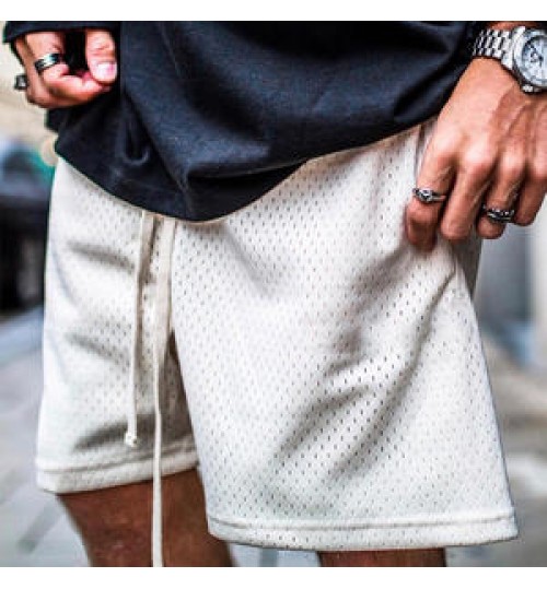 Custom Logo Mesh Drawstring Men Fitness Training Gym Shorts summer beach Shorts