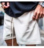 Custom Logo Mesh Drawstring Men Fitness Training Gym Shorts summer beach Shorts