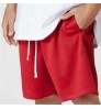 Custom Logo Mesh Drawstring Men Fitness Training Gym Shorts summer beach Shorts
